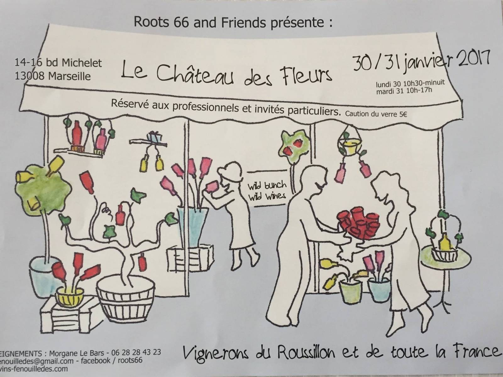 salon vins natures au château des fleurs Marseille